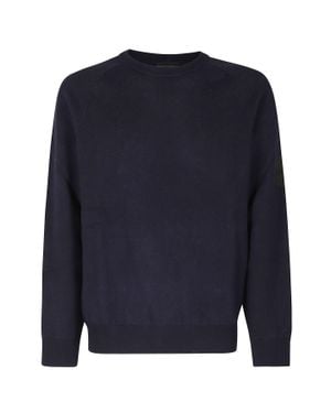 OUTHERE Glin Brushed Wool Crew-Neck Sweatshirt - Blue