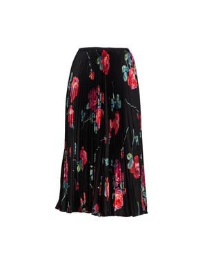 N°21 Plissettata Floral Midi Skirt - Red
