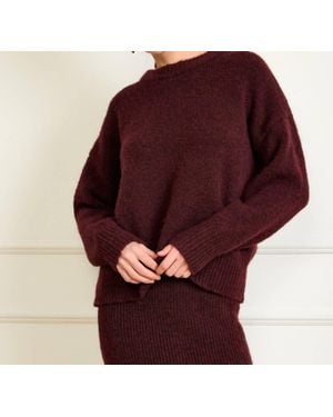 Line & Dot Hart Sweater - Red