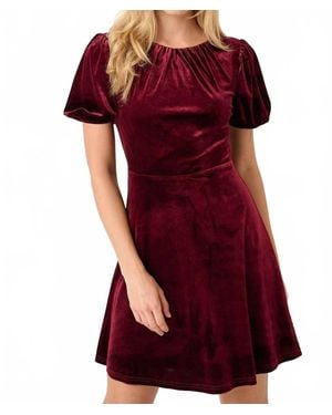 Mittoshop Velvet Mini Dress - Red