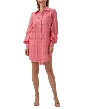 Trina Turk Aisling Silk-blend Mini Dress - Pink