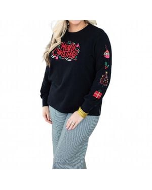 Layerz Clothing Merry Christmas Sweatshirt - Blue