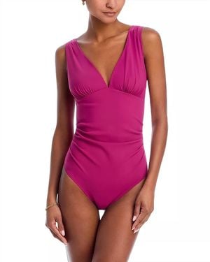 Chiara Boni La Petite Robe V Neck One Piece - Purple