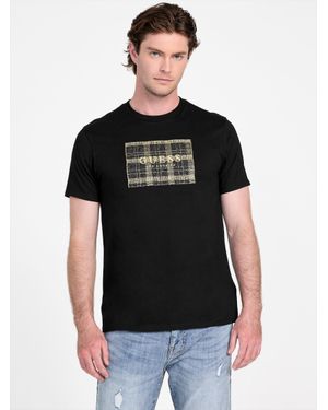 Guess Camden Tweed Logo Tee - Black