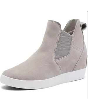 Sorel Out-N-About Slip On Wedge Boots - Gray