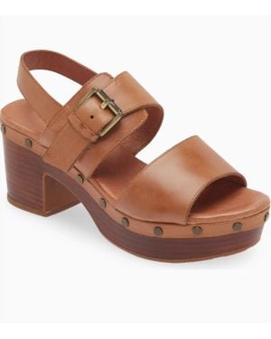 Chocolat Blu Garland Slingback Platform Sandal - Brown