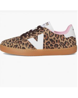 WALD BERLIN Leopard Suede Sneaker - Brown