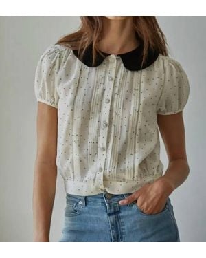 By Together Velveteen Blouse - Brown