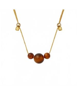 LIVY Hyevibe Gemstone Necklace - Metallic