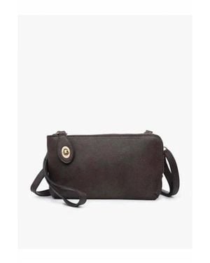 Jen & Co. Crossbody Wristlet Handbag - Brown