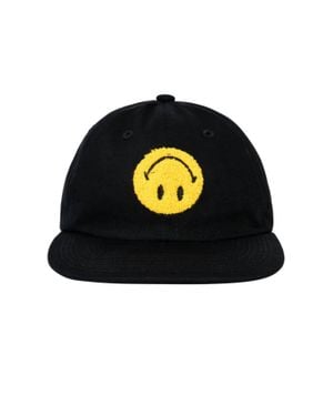 Market Smiley 6-Panel Hat - Black