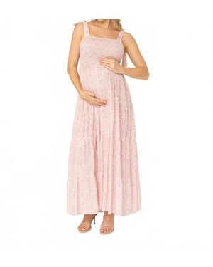 ANGEL MATERNITY Floral Maternity Dress - Pink