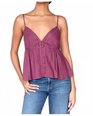 Emerson Fry Ladder Trim Top - Purple