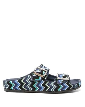 Missoni Sandal With Distinctive Cross-Strap Design - White