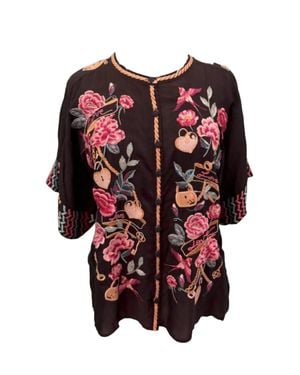 Johnny Was Eddy Roylane Blouse - Red