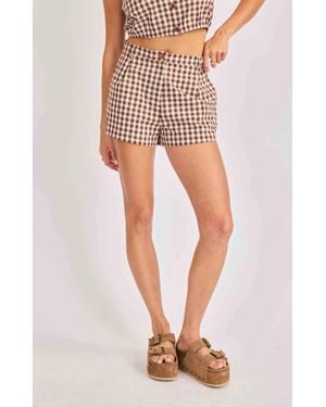 Sadie & Sage Mustang High Waist Shorts - Brown