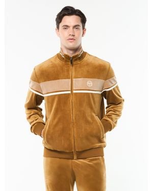 Sergio Tacchini Damarindo Velour Track Jacket - Natural