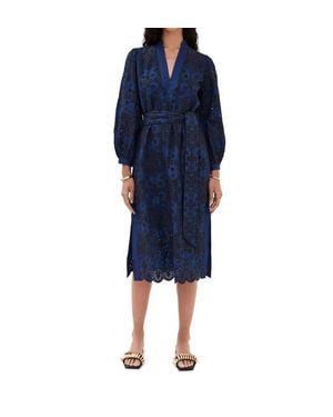 Figue Clove Midi Dress - Blue