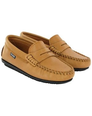 ATLANTA MOCASSIN Leather Loafer - Brown