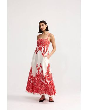 Aston Studio Rue Maxi Dress - Red