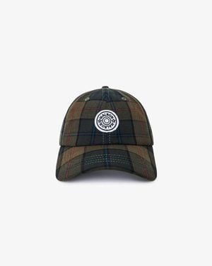 Malbon Golf Waxed Cotton Strapback Cap - Black