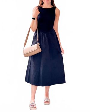 Project Social T Corinne Midi Dress - Blue