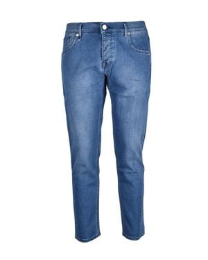 Michael Coal Cotton Elastane Slim Fit Jeans - Blue