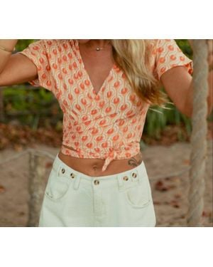 IMS Marilyn Wrap Top - Green