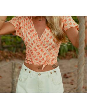 IMS Marilyn Wrap Top - Green