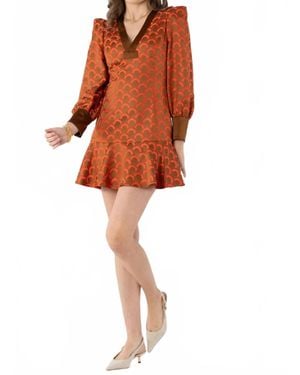 Emily Mccarthy Jenny Mini Dress - Orange