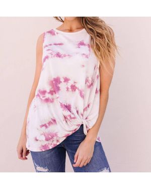 Viamor Tie Dye With A Twist Tank - Pink