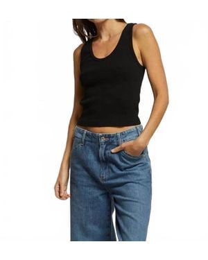 PERFECTWHITETEE Blondie Ribbed Tank - Black