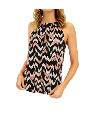 Veronica M Halter Keyhole Tank - Black