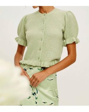 Rails Lora Crewneck Cardigan - Green