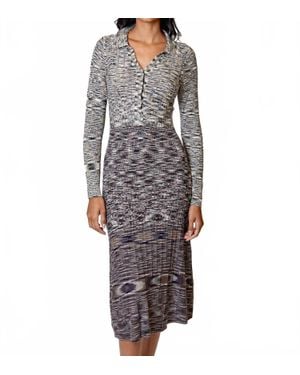 DH New York Long Sleeve Dress - Gray