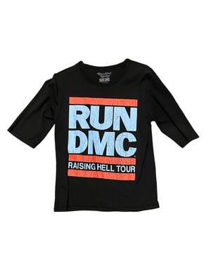 Recycled Karma Run Dmc Raising Hell Tour Graphic Tee - Black
