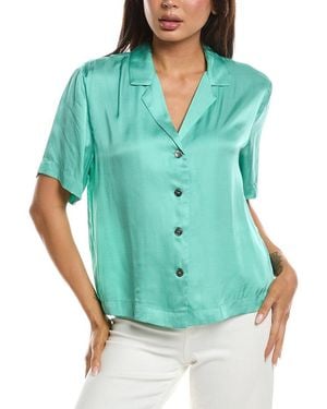 FRNCH Chelly Woven Blouse - Green