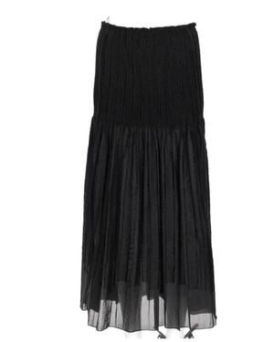 Paloma Wool Long Lupe Viscose Blend Skirt - Black
