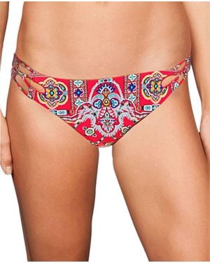 Nanette Lepore Pretty Tough Moderate Bikini Bottom - Red