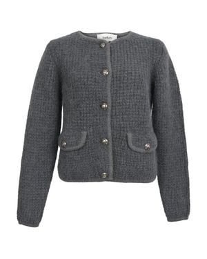 Ba&sh Harry Pocket Button-Down Cardigan - Gray