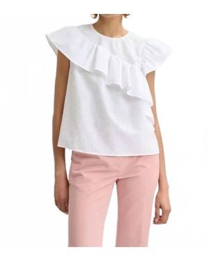 Essentiel Antwerp Joojoo Ruffle Top - White