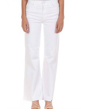 Fidelity Katie High Rise Flare Jeans - White