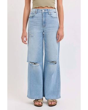 cello High Rise Wide Leg Jeans - Blue