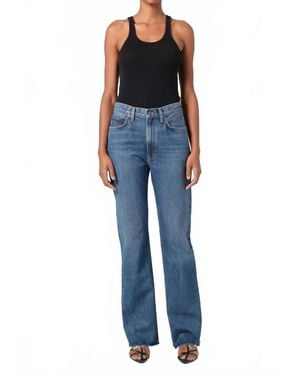 Agolde Leena High Rise Flare Jean - Blue