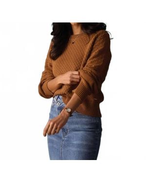 The Normal Brand Colette Chunky Cotton Knit Sweater - Blue
