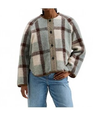 Bellerose Hari Reversible Wool Blend Jacket - Gray