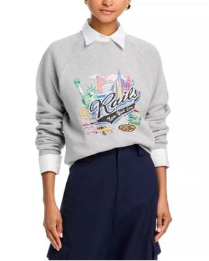 Rails Nyc Crewneck Sweater - Blue