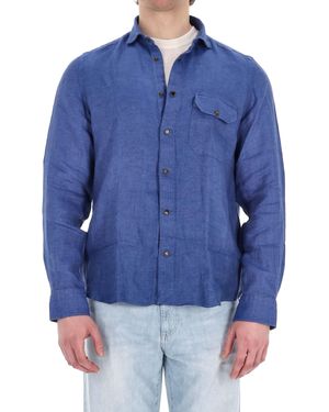Finamore 1925 Mini Casual Shirt For - Blue