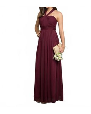 EVA Halter Neck Gown - Purple