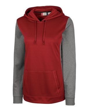 Clique Helsa Sport Colorblock Lady Pullover Jacket - Red